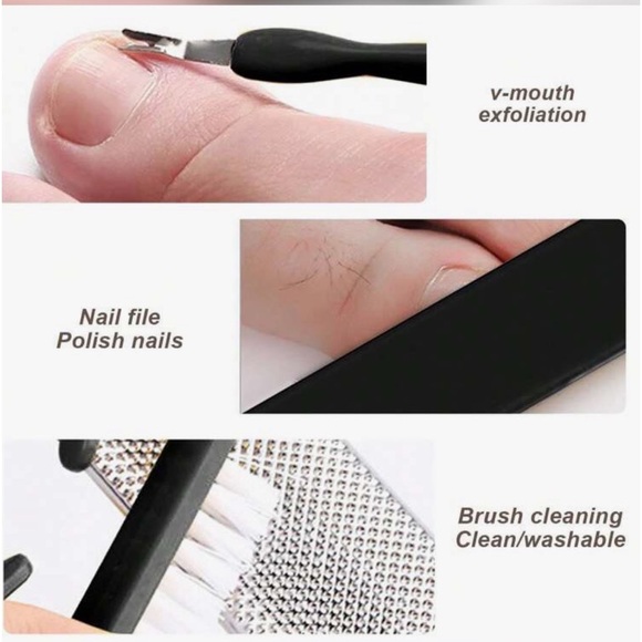 Ten Piece Black Pedicure Set - Picture 3 of 8